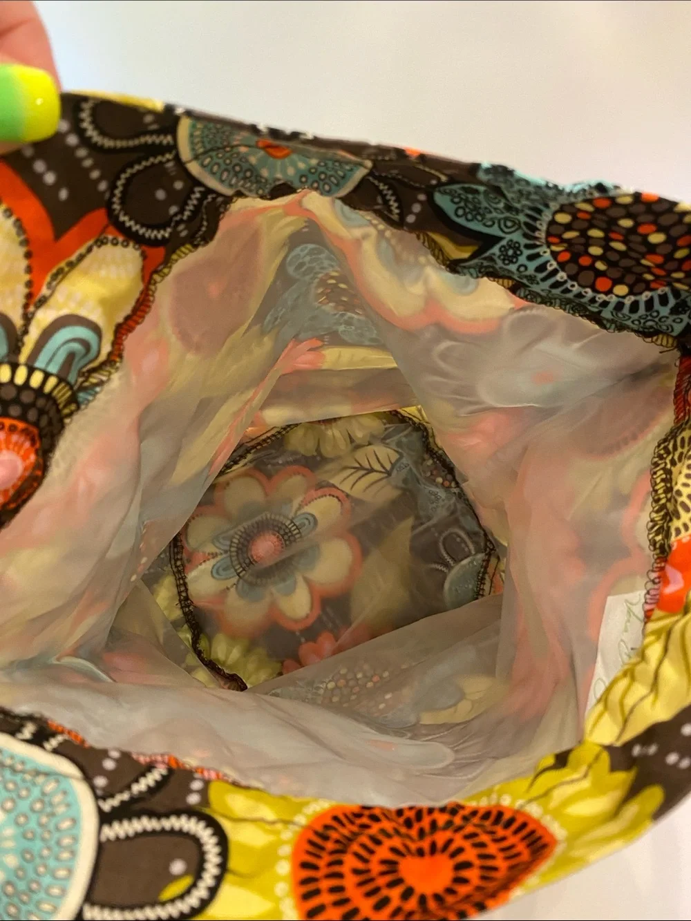 Vera Bradley Flower Shower Drawstring Cosmetic/Toiletry Bag